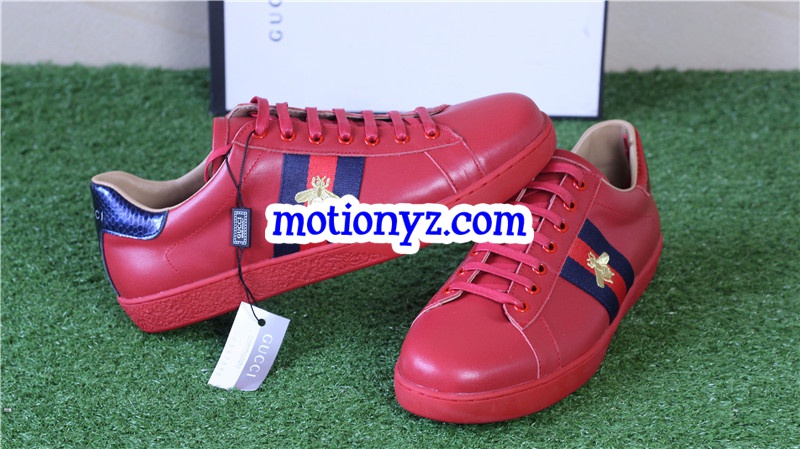 Ace Embroidered Sneaker Red Bee